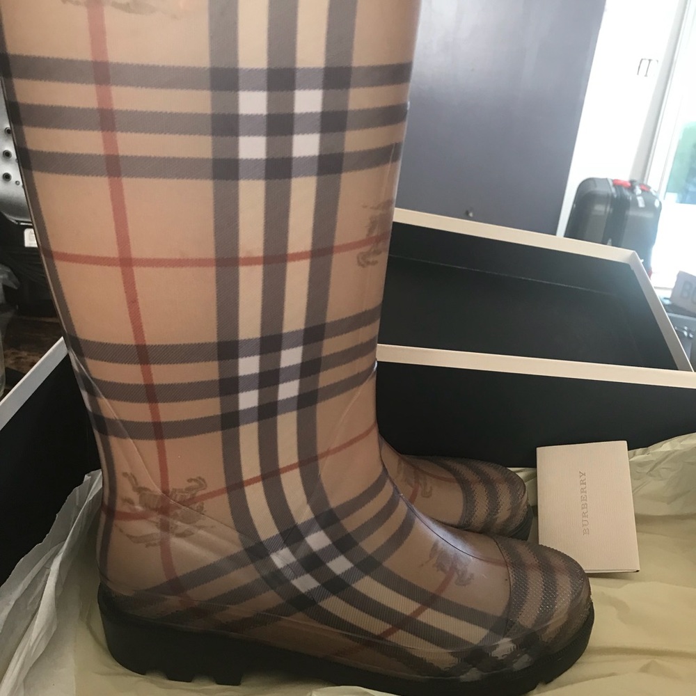 Burberry Rain Boots - Picture 2 of 6